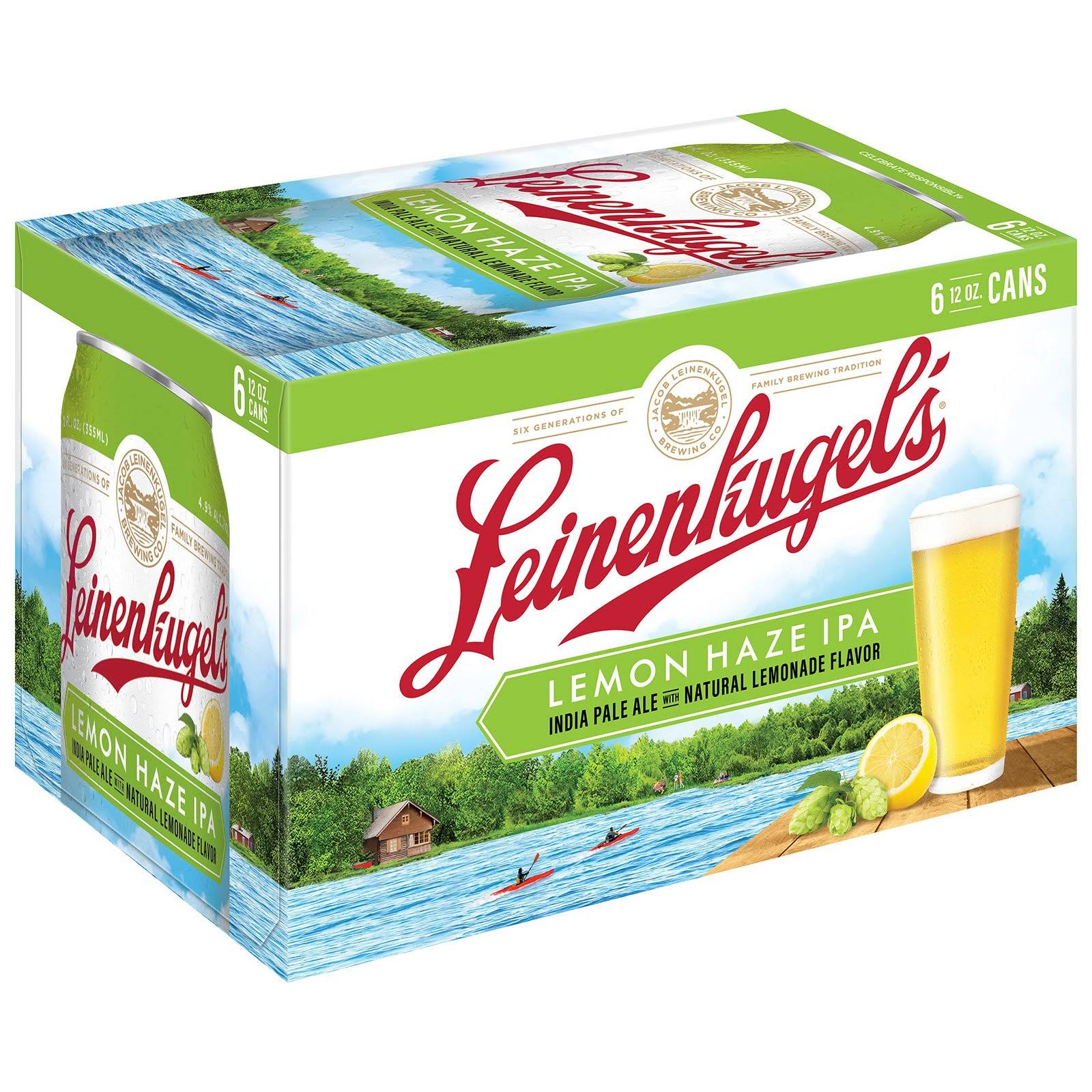 Leinenkugel's Beer, India Pale, Ale, Lemon Haze IPA - 6 pack, 12 oz cans