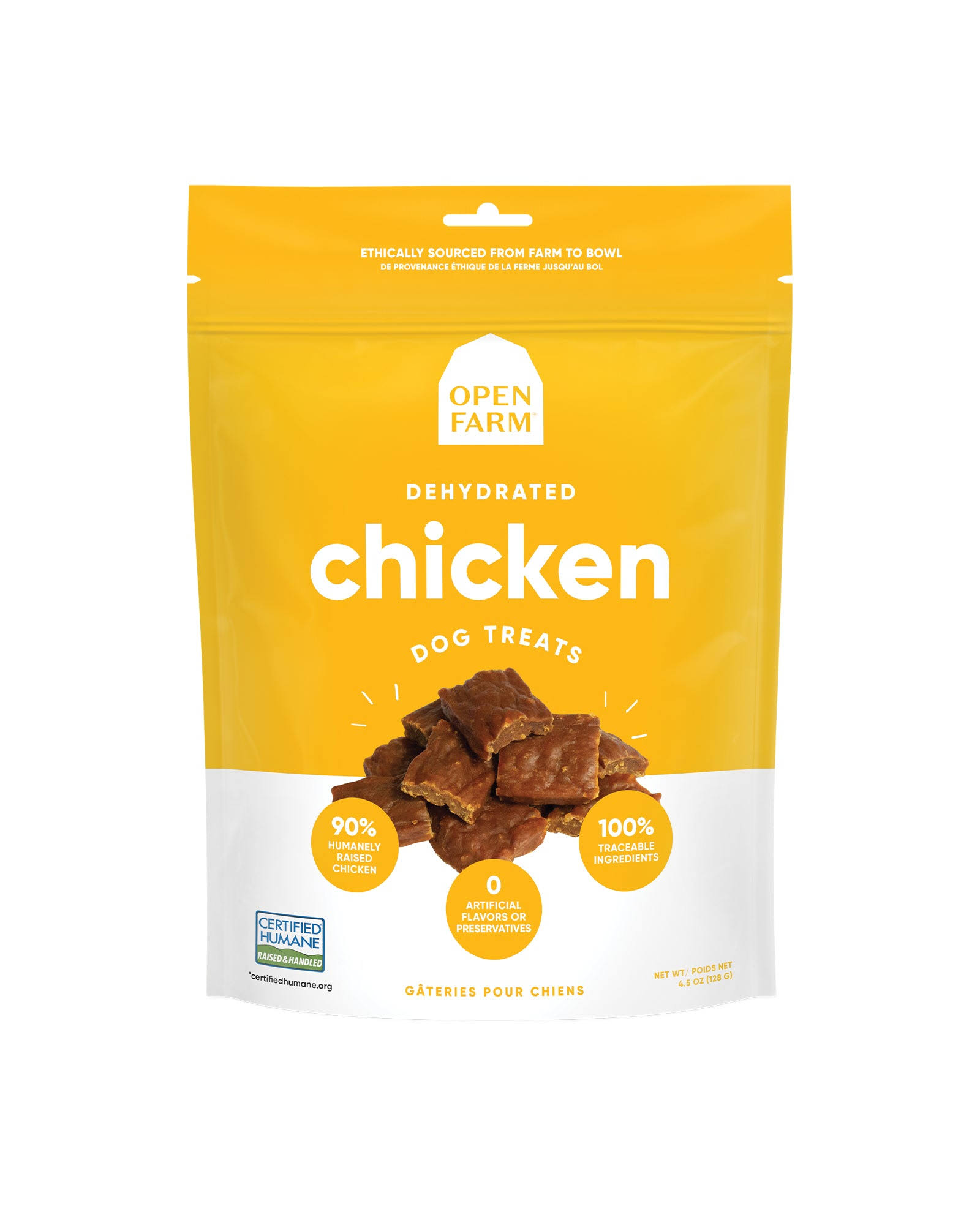 Open Farm Chicken Dehydrated Dog Treats, 4.5-oz