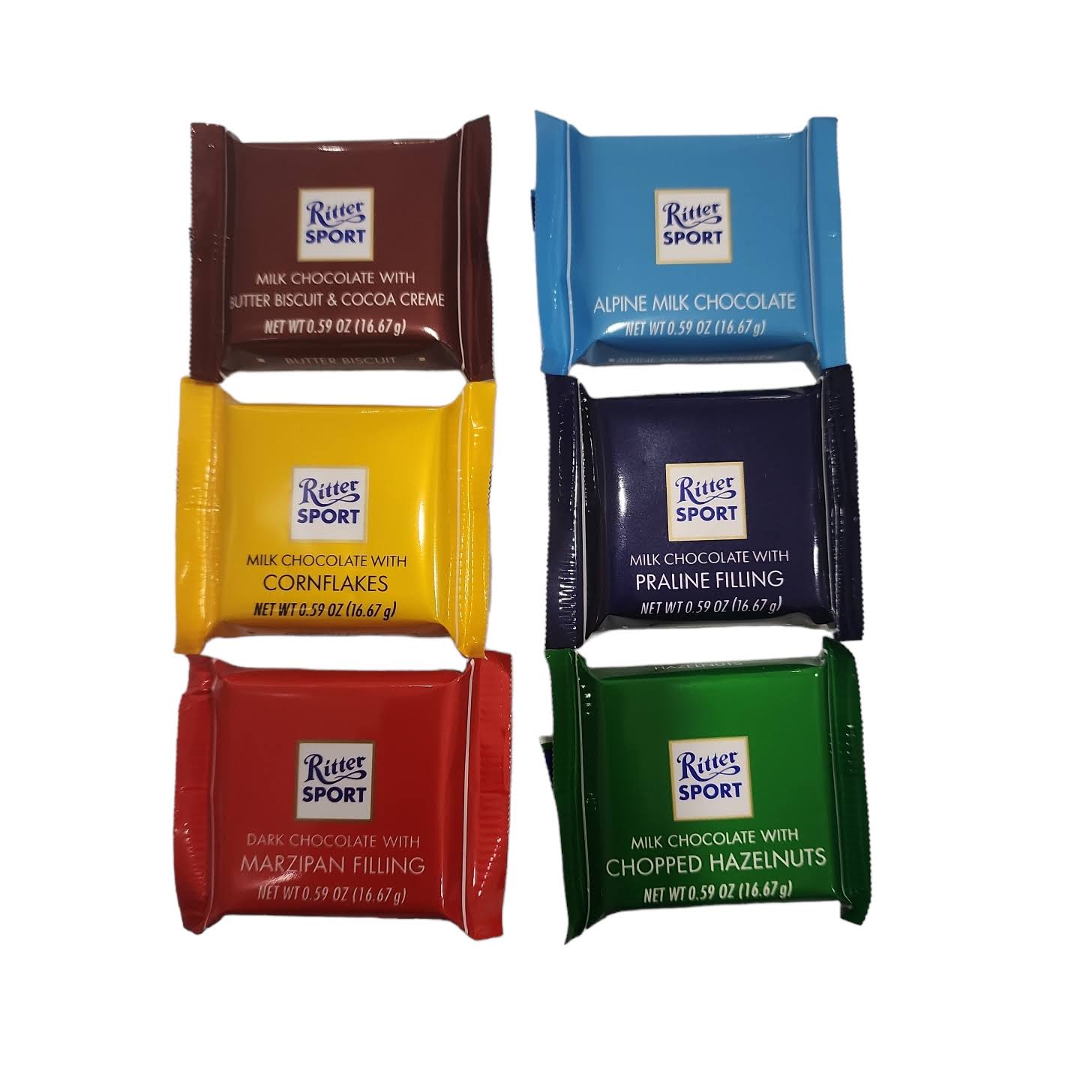 Ritter Sport Mini Milk Chocolate with Praline - 3.5 Ounces - Windmill Farms - Delivered by Mercato
