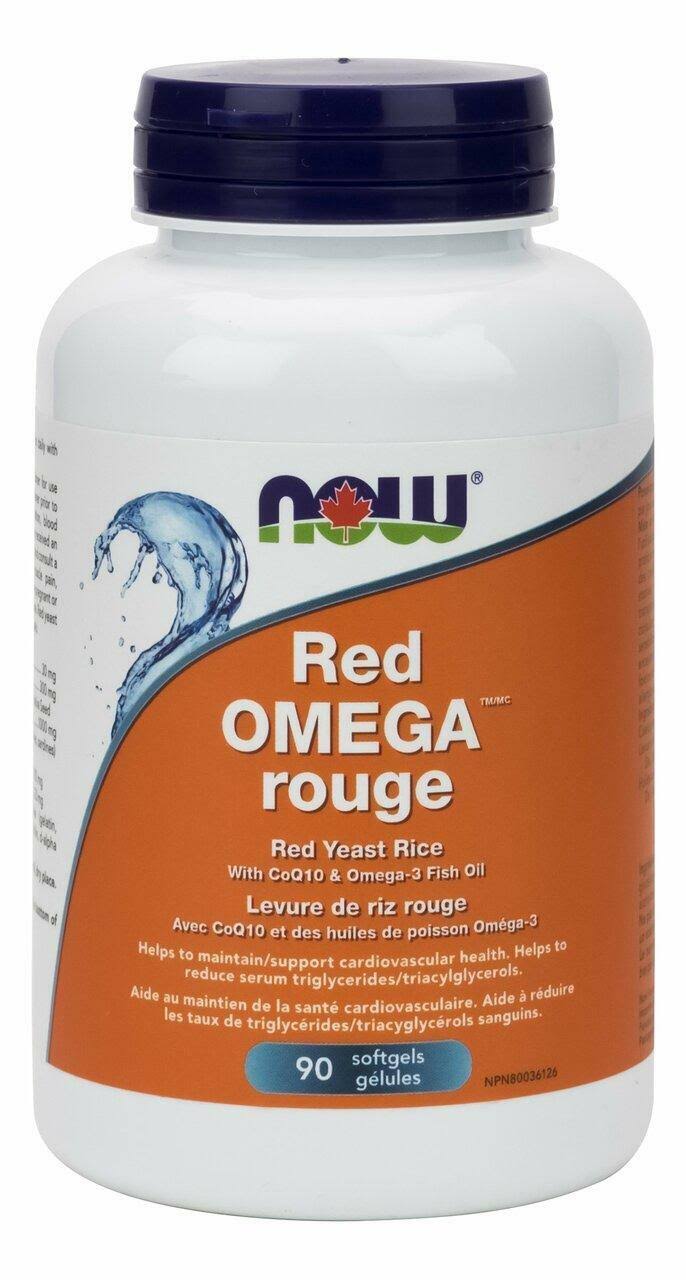 Now Red Omega Red Yeast Rice Supplement - 90ct