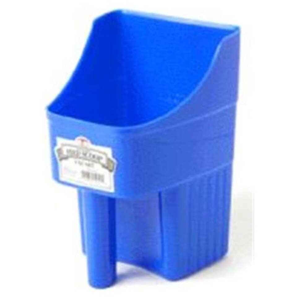 Little Giant Enclosed Feed Scoop - Blue, 3Qt