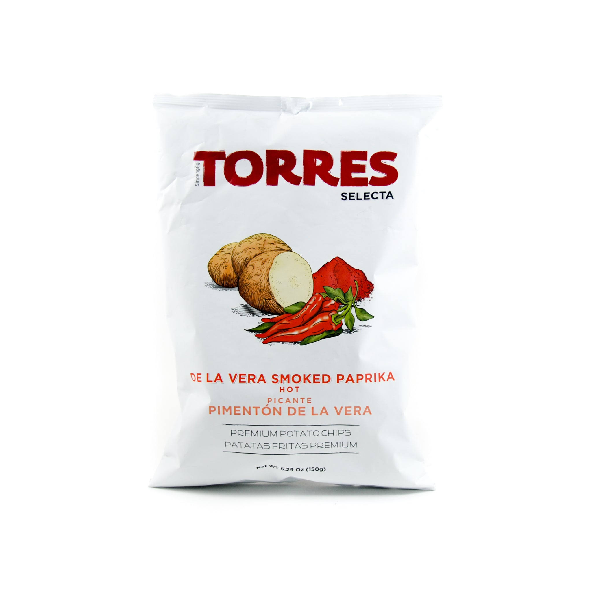 Torres Selecta Premium Potato Chips Large Bag / Smoked Paprika