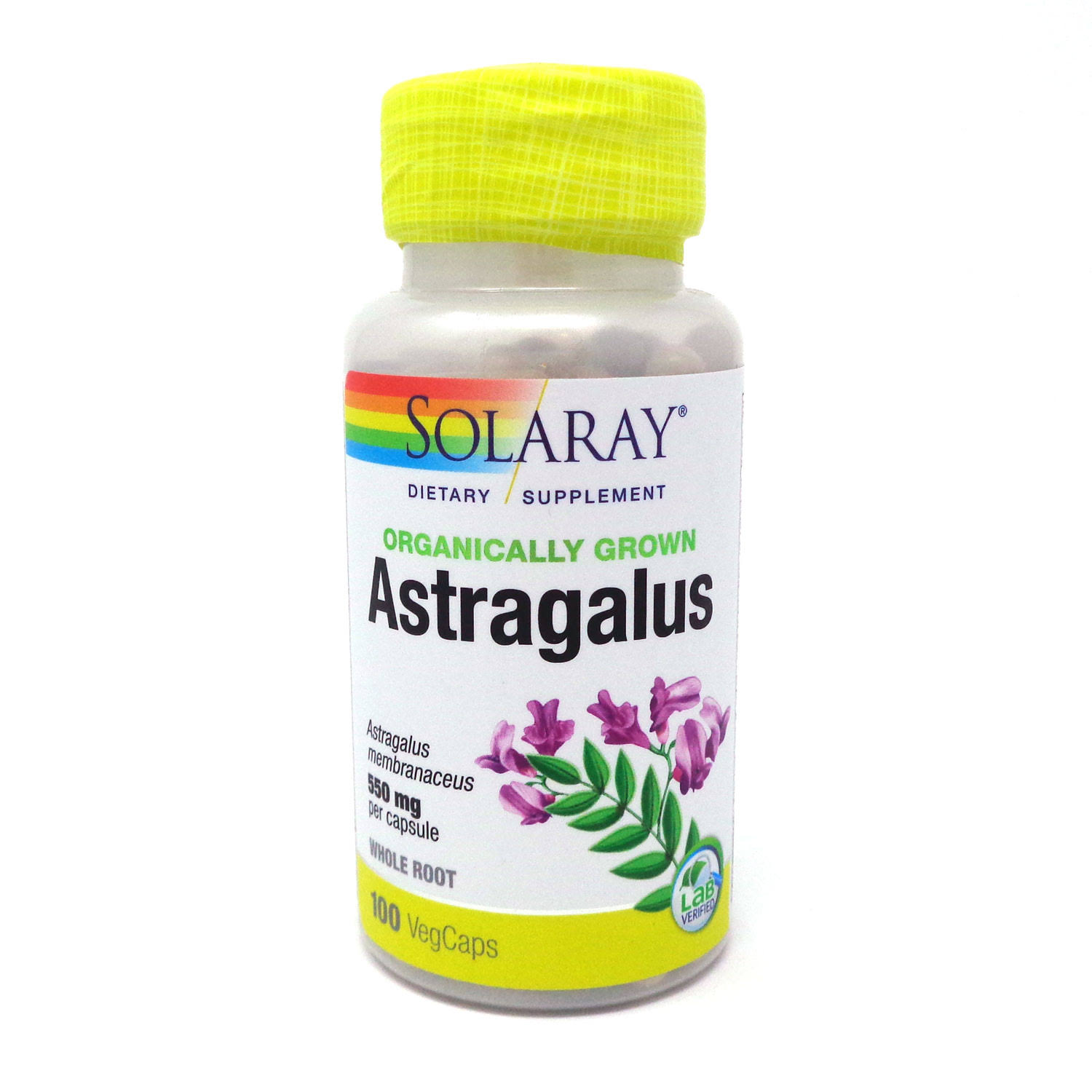 Solaray Organically Grown Astragalus 550 mg - 100 VegCaps
