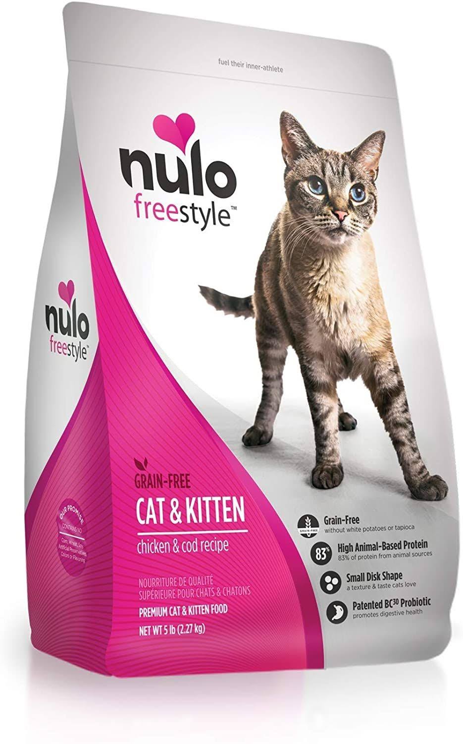 Nulo Grain Dry Cat Food - with Probiotic, Chicken, 5lbs