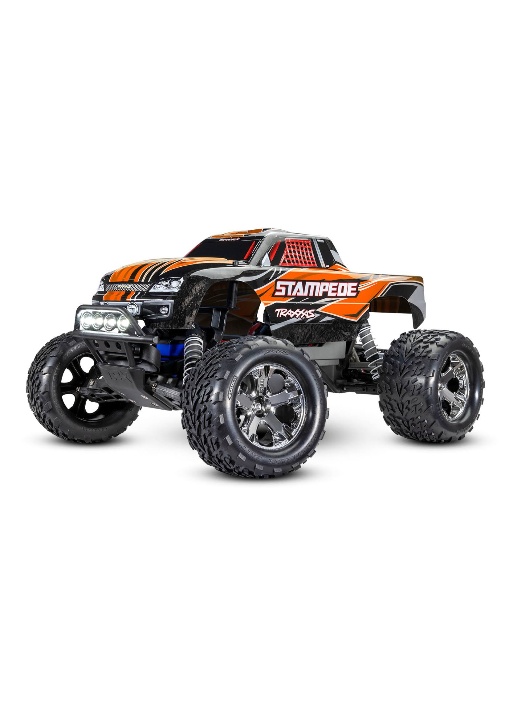 Traxxas Stampede 1/10 2wd XL-5 With Charger Battery & LED Lights Orange