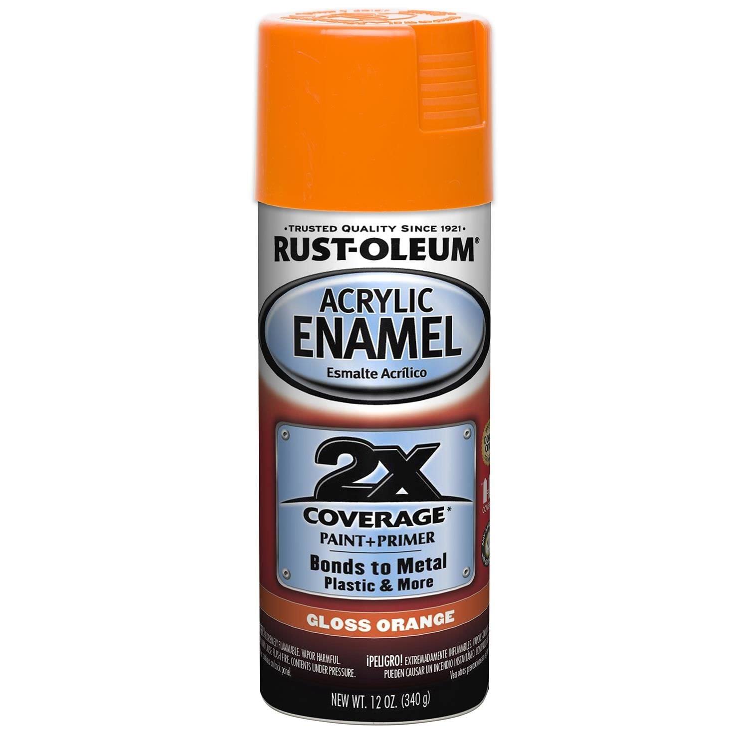 Rust-Oleum Gloss Orange Acrylic Enamel Spray Paint