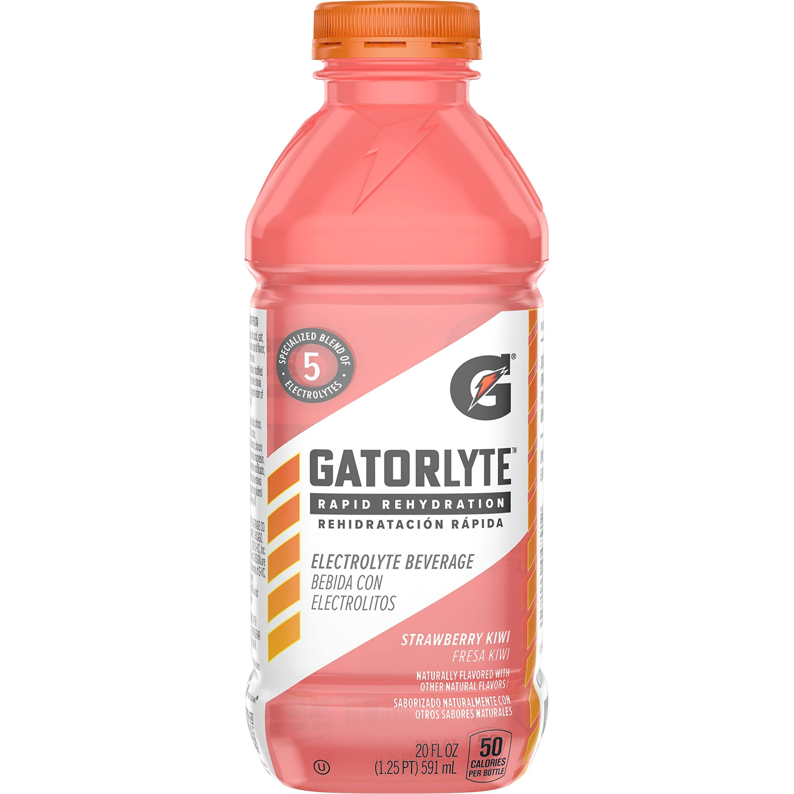 Gatorade Gatorlyte Electrolyte Beverage, Rapid Rehydration, Strawberry Kiwi - 20 fl oz
