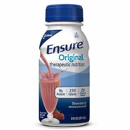 Ensure Ensure Original Therapeutic Nutrition Strawberry Flavor, 8 oz