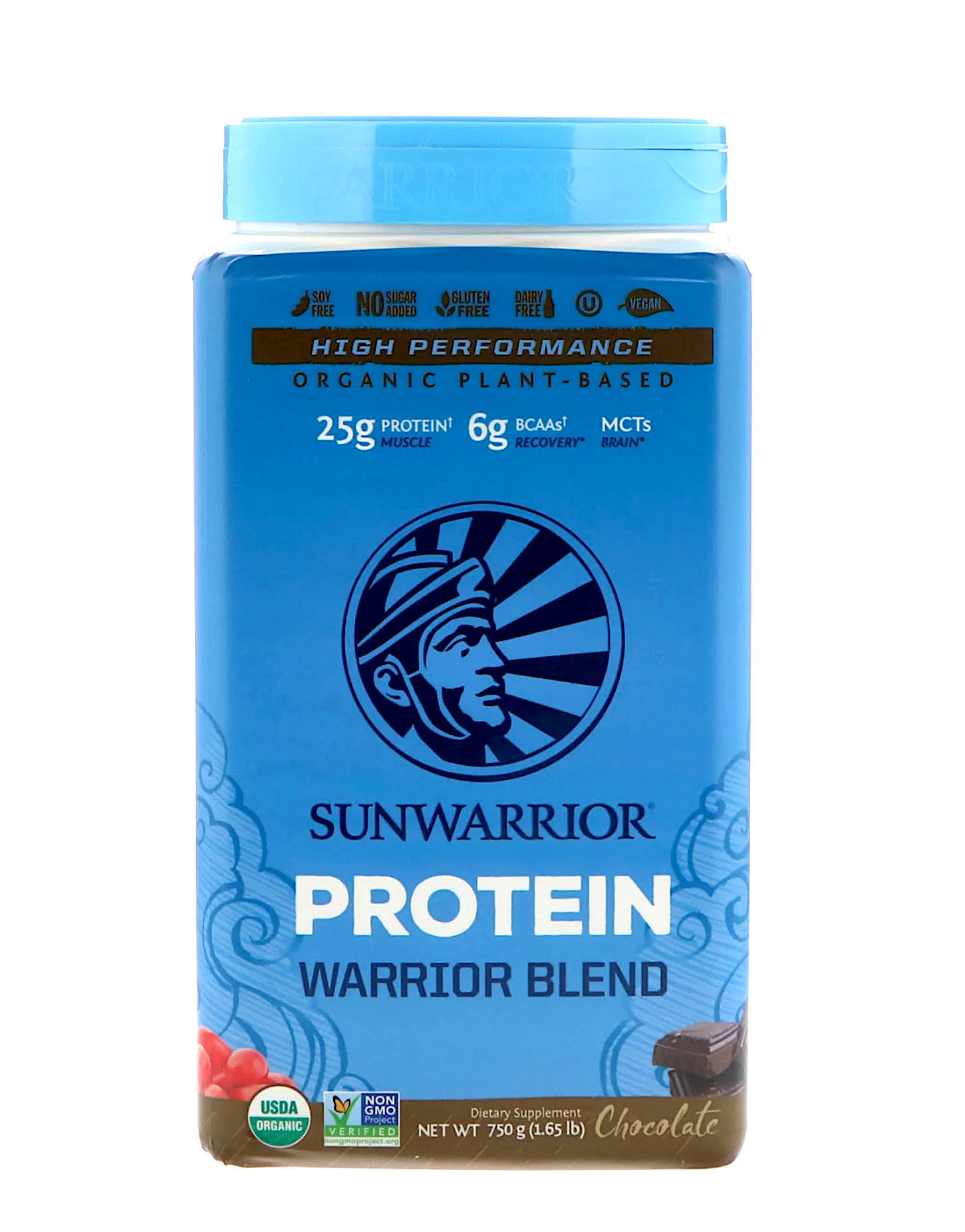 Sunwarrior Warrior Blend Plant-Based Organic Protein Powder - Natural, 13.2oz