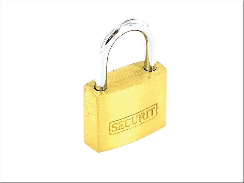 Securit Padlock 3 Keys Brass 20mm S1151