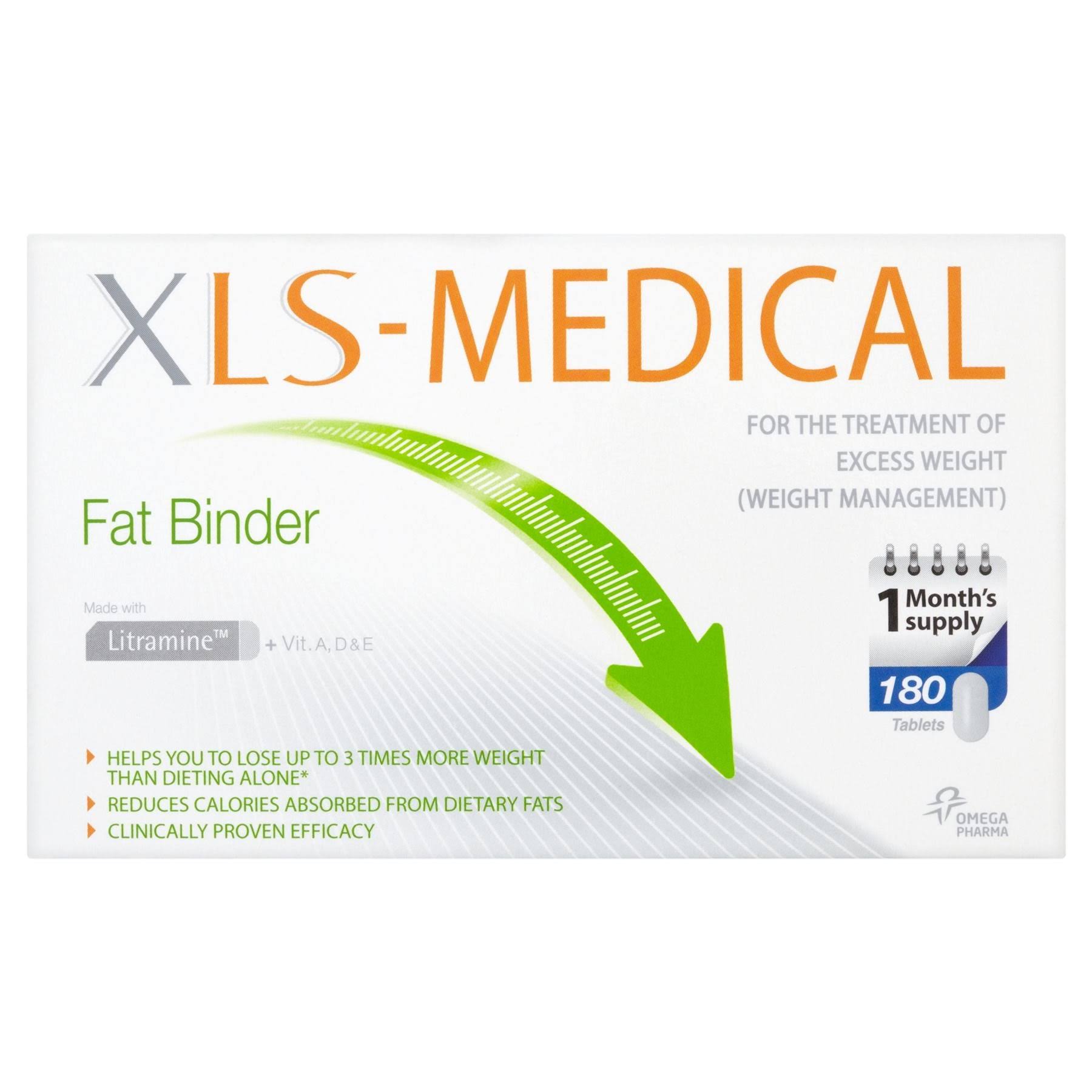 XLS Medical Fat Binder Tablets - 180ct