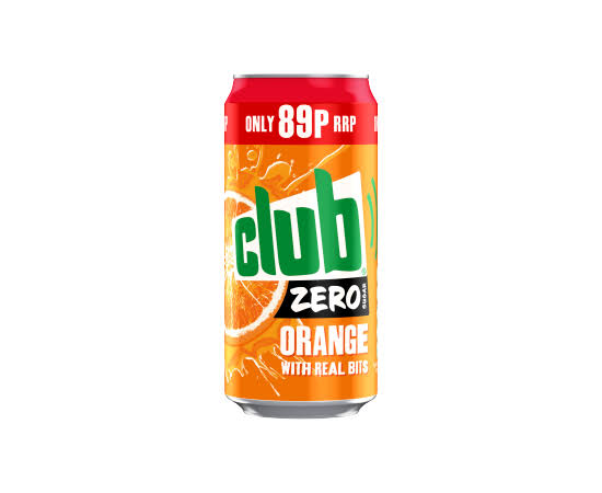 24 x Club Orange Zero Cans 440ml
