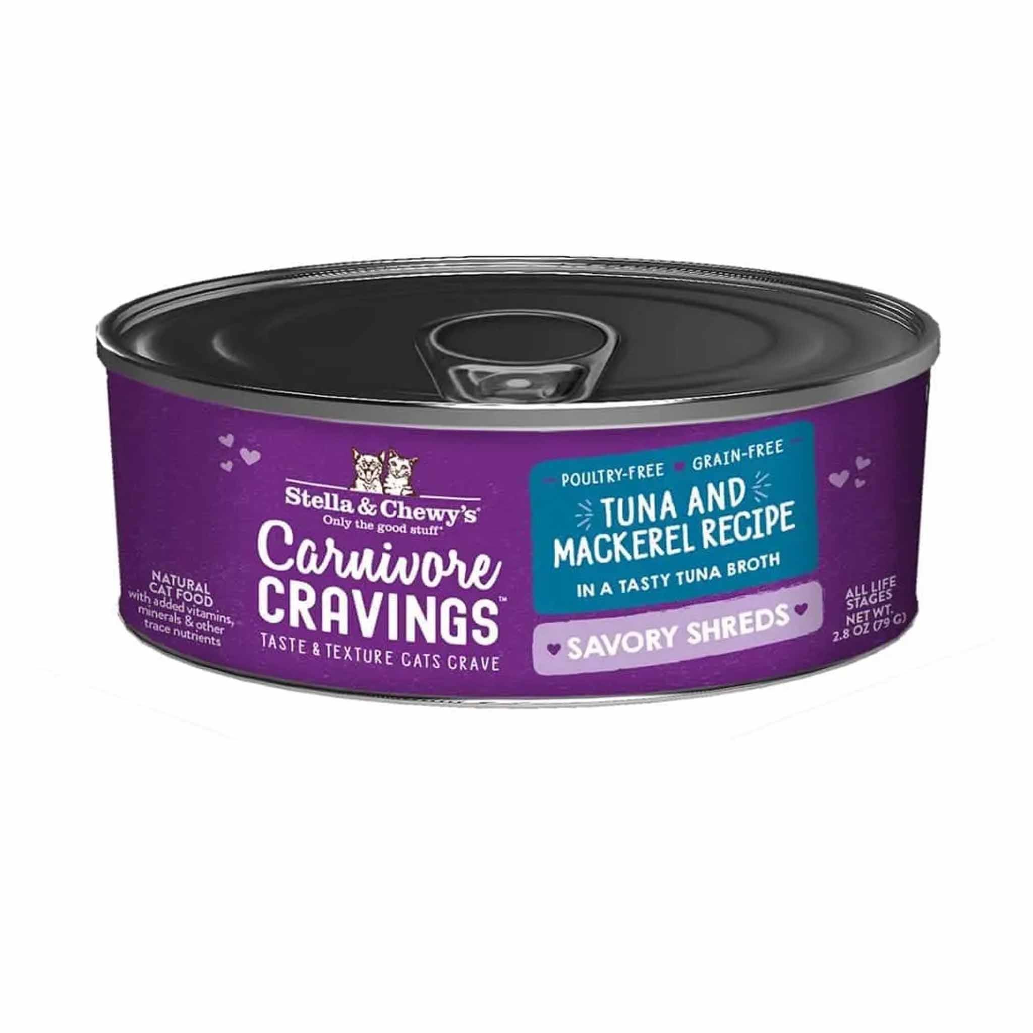 Stella & Chewy's 2.8oz Carnivore Cravings Tuna & Mackerel Shreds