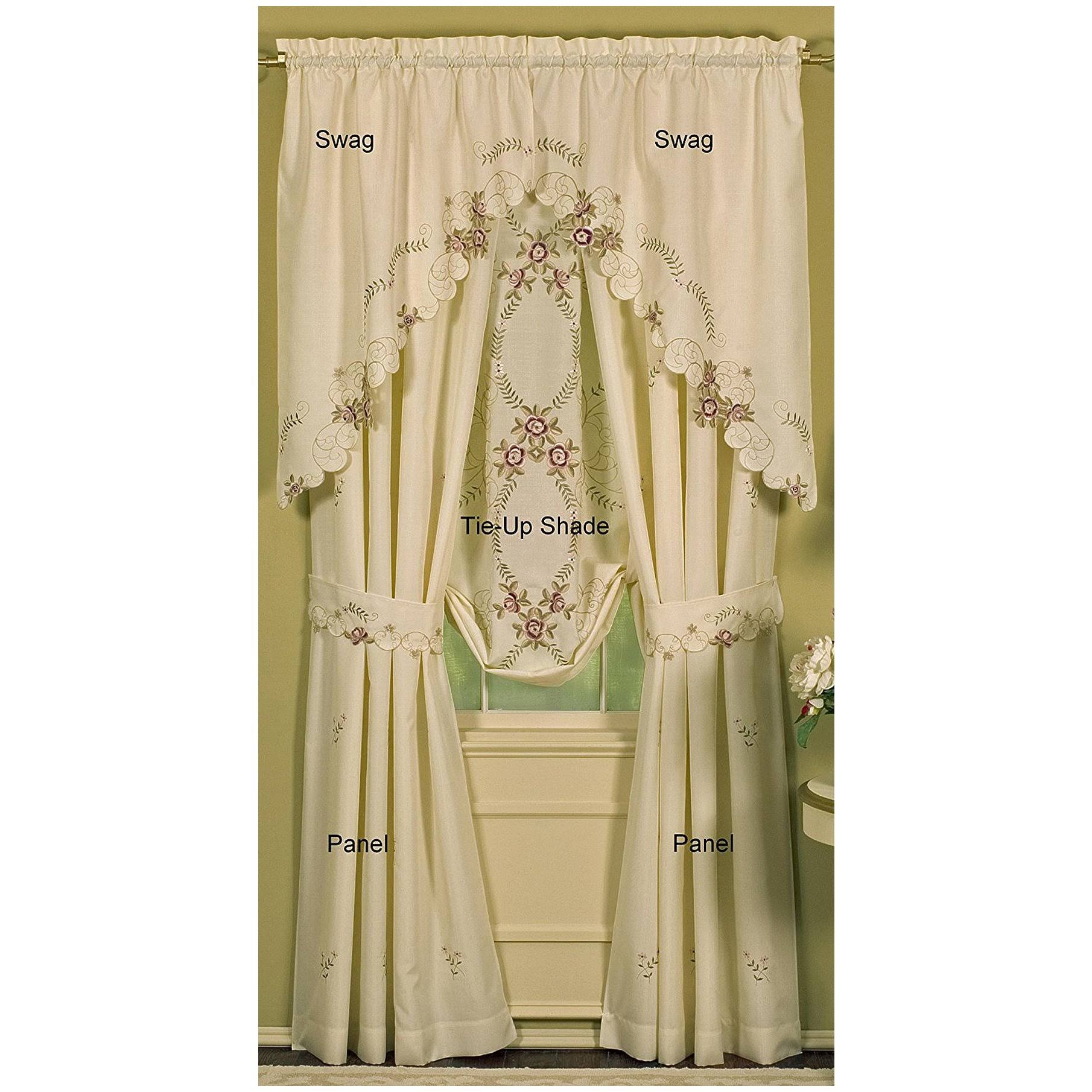Today S Curtain Verona Reverse Embroidery Window SWAG