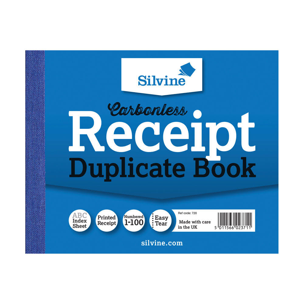 Silvine RECEIPT BOOK 4.125X5 DUP 720-T