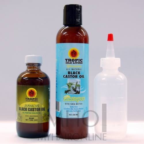Tropic Isle Living Jamaican Black Castor Oil Shampoo - with Shea Butter, 8oz