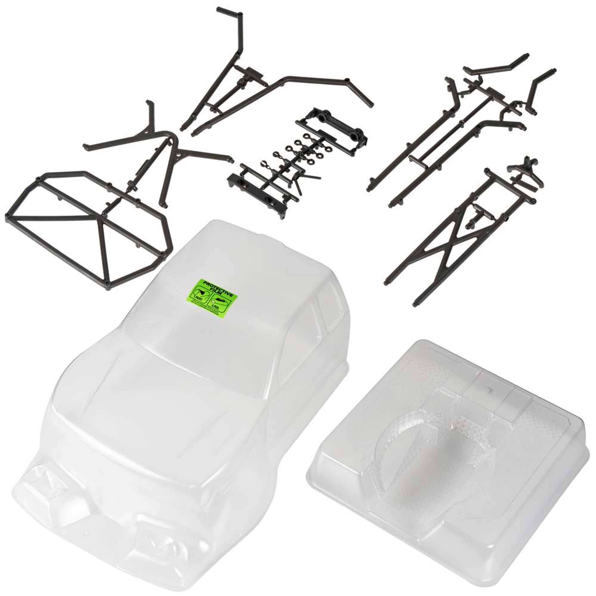 Axial Trail Honcho Body - Clear, with Rear Cage