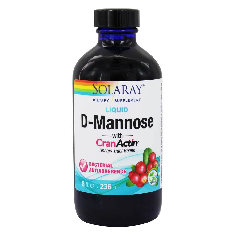 Solaray liquid d-mannose with cranactin 8 fl oz 236 ml