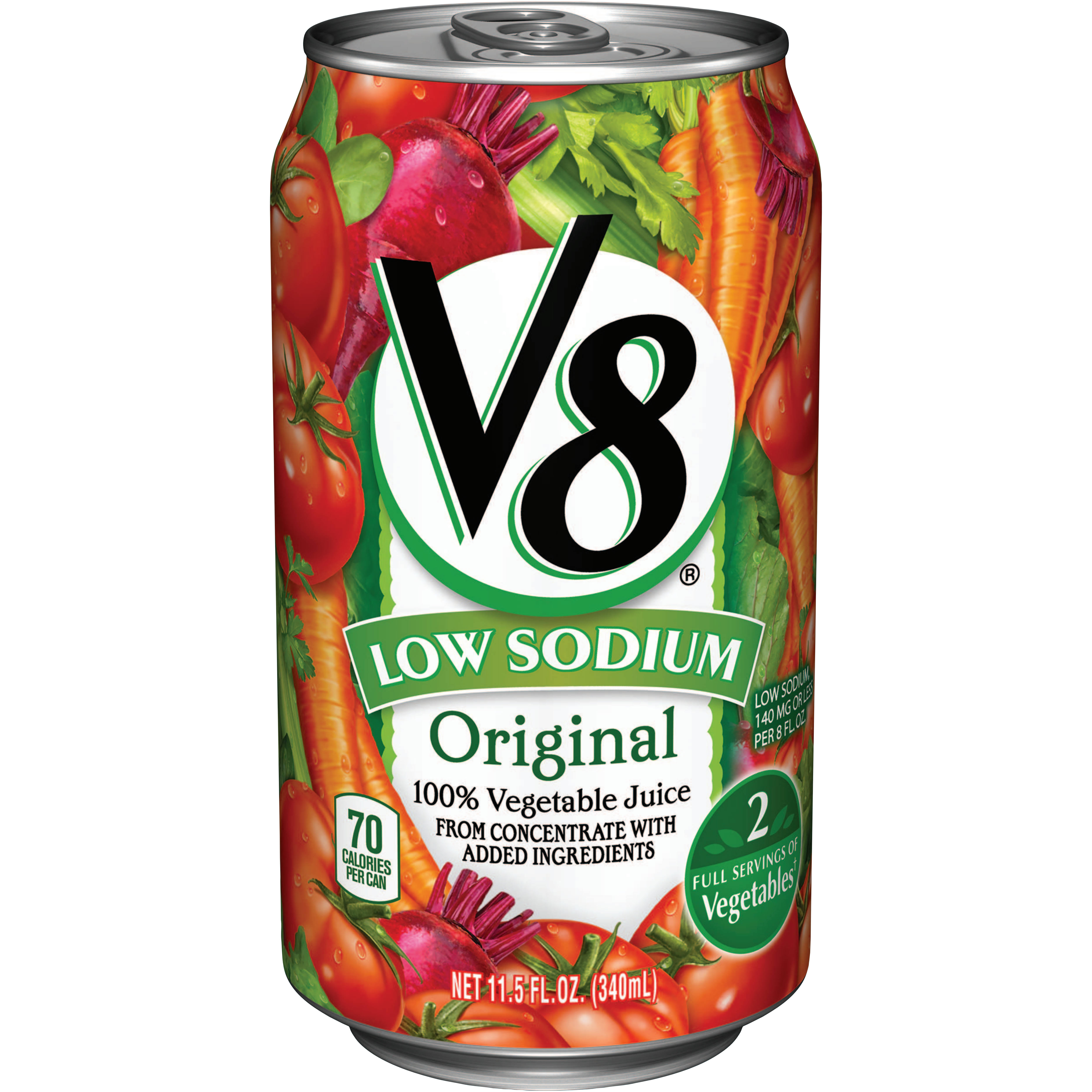 Campbells V8 Low Sodium Vegetable Juice - 11.5oz