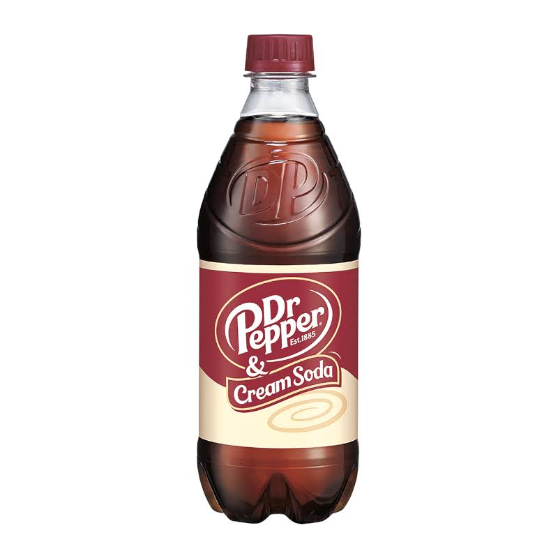 Dr. Pepper & Cream Soda 591ml - Dated 2/11/2020