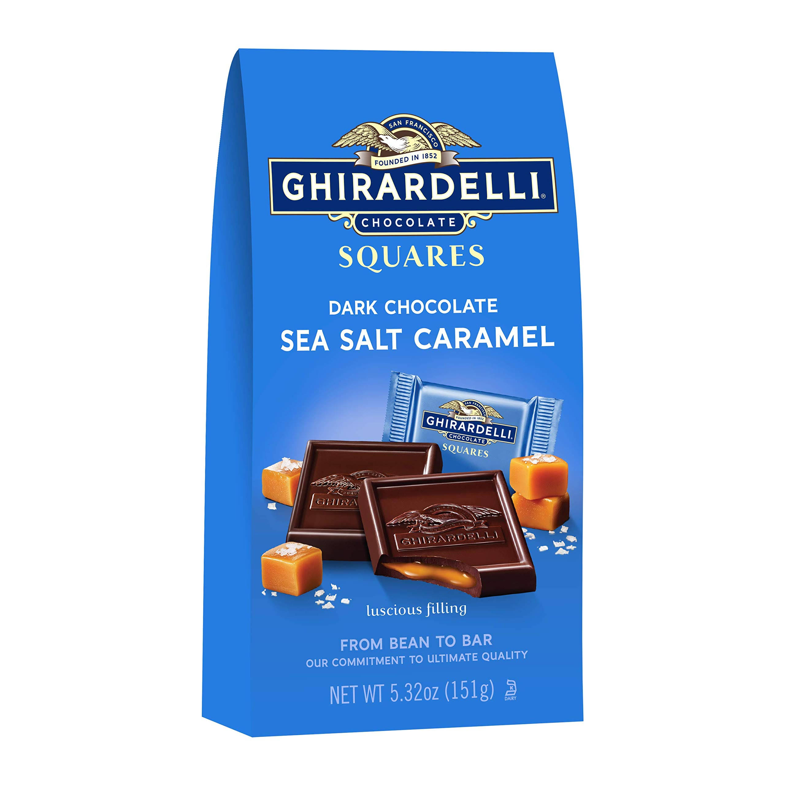 Ghirardelli Chocolate Squares - Dark and Sea Salt Caramel, 5.32oz
