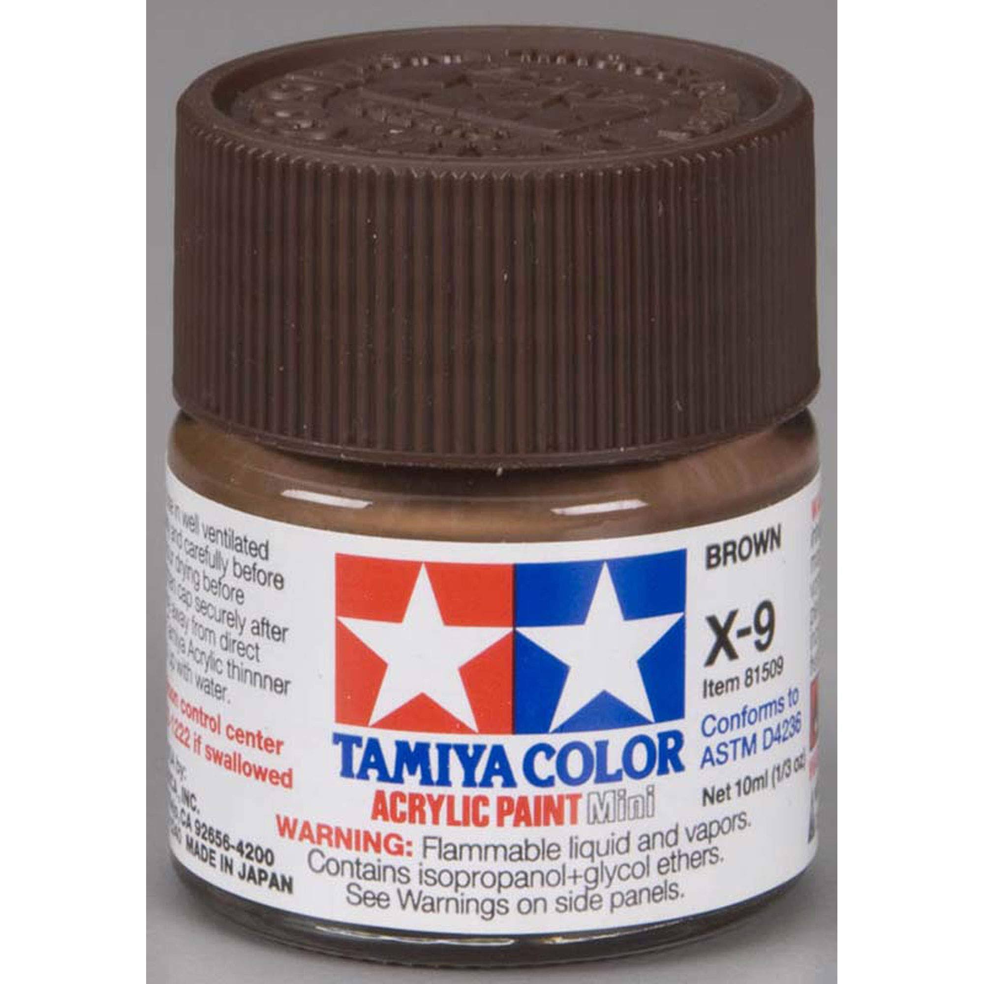 Tamiya Acrylic Mini X-9 Brown 1/3 oz 81509