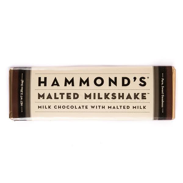 Hammond's Milk Chocolate - Malted Milkshake, 2.25oz, 12ct