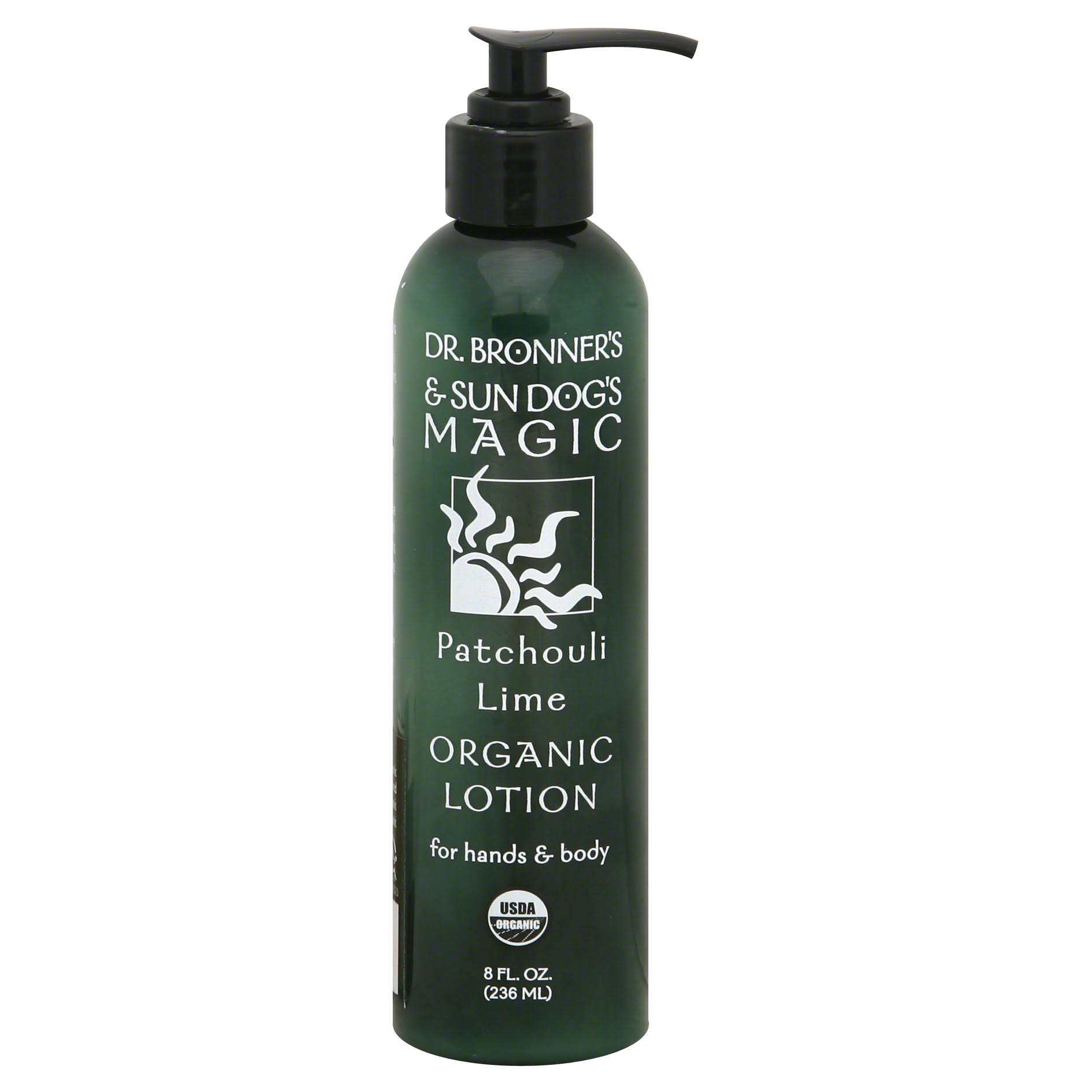 Dr. Bronner's Organic Hand & Body Lotion - Patchouli Lime, 237ml
