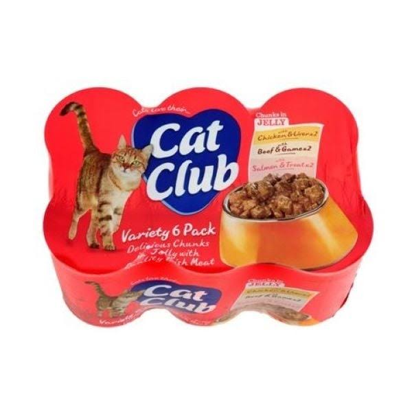 Cat Club Chunks in Jelly Cat Food Variety Pack - 400g, 6pk