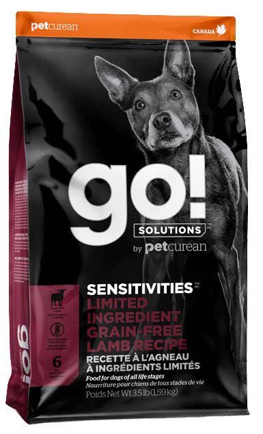 Go! Solutions Sensitivities Limited Ingredient Lamb Recipe Dry Dog Food, 3.5-lb