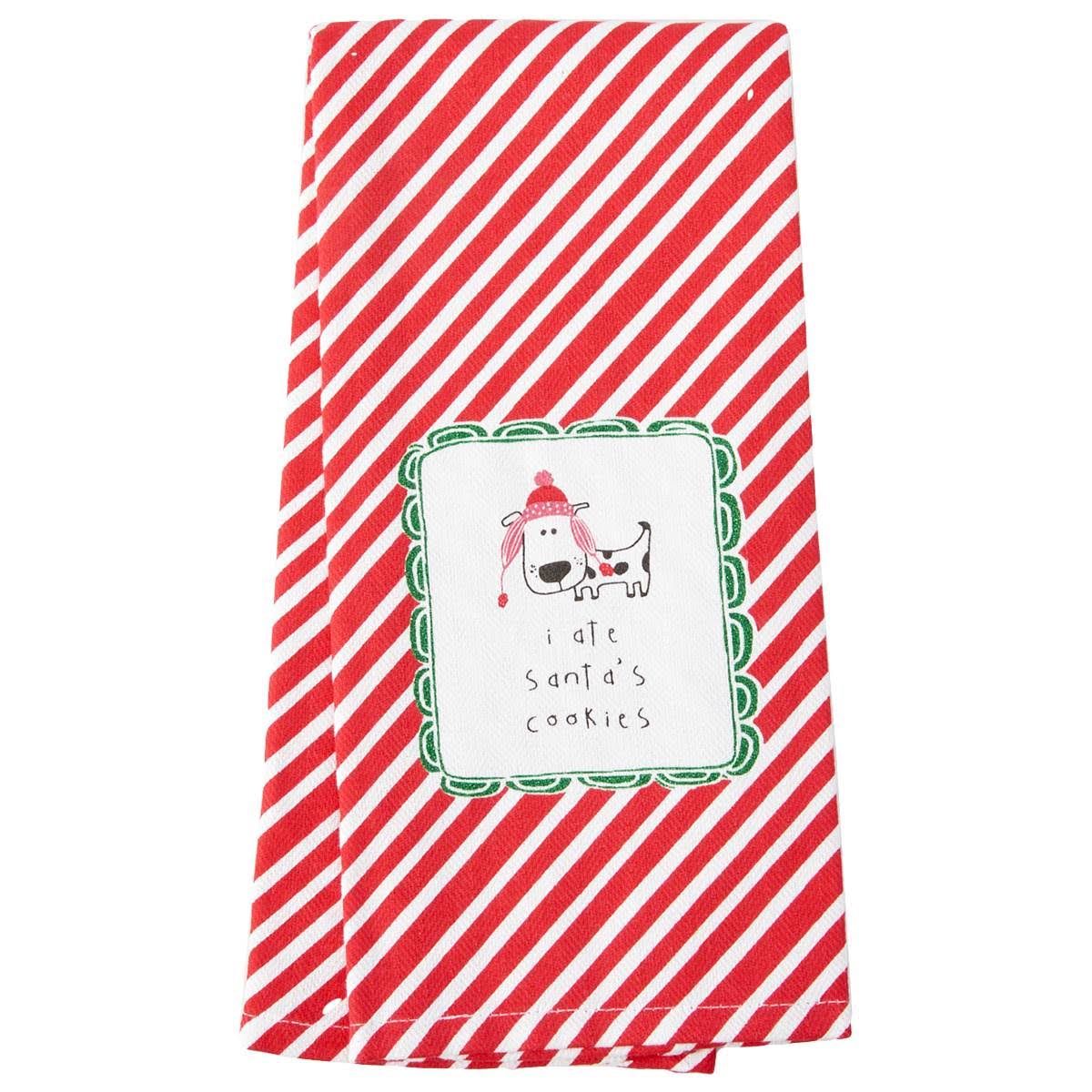 Kay Dee Designs Glitters Santa Cookies Terry Kitchen Towel Red/White | Boscov's