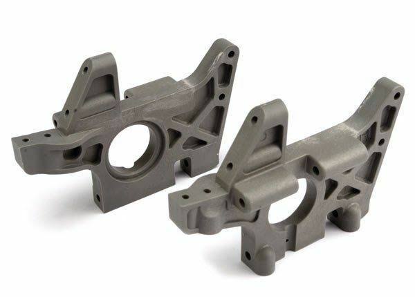 Traxxas 4930r Left And Right Front Bulkheads - Gray