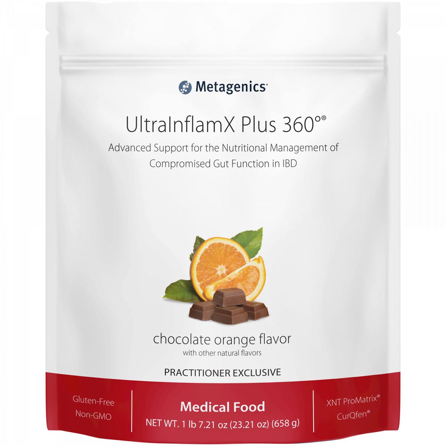 Metagenics UltraInflamX Plus 360 Chocolate Orange 14 Servings