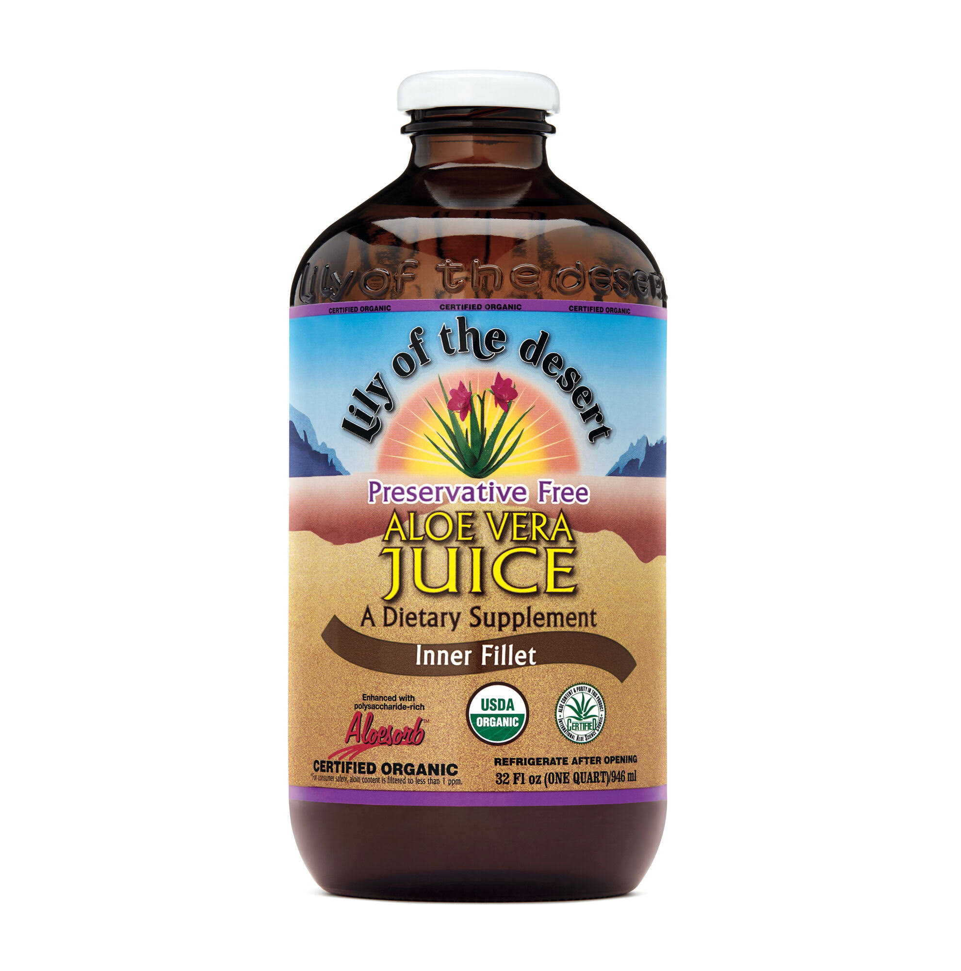 Lily of The Desert Inner Fillet Aloe Vera Juice  - 32 fl oz bottle
