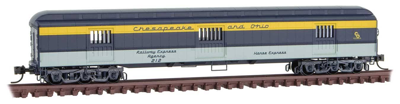 Micro Trains 14900410 Chesapeake & Ohio 70' Heavyweight Horse Car #212