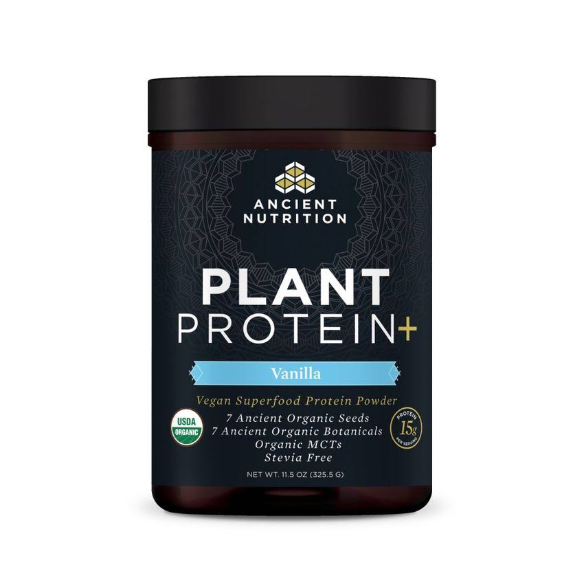 Plant Protein+, Plant Based Protein Powder, Vanilla, Formulated by Dr.