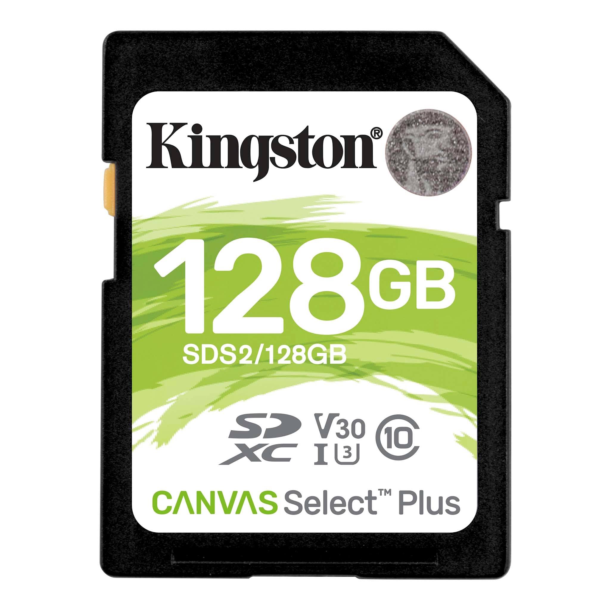 Kingston Canvas Select Plus - flash memory card - 128 GB - SDXC UHS-I