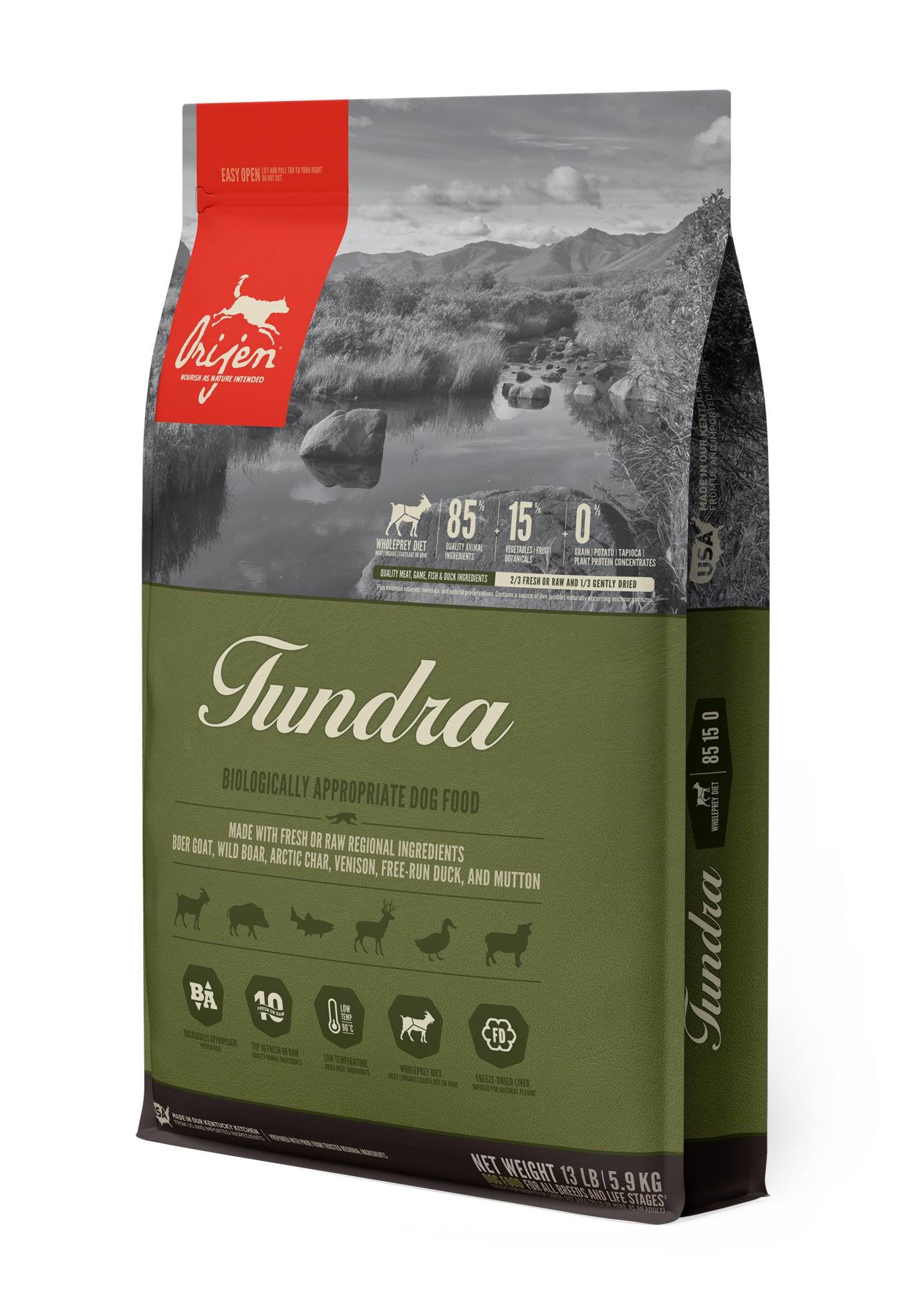 Orijen Tundra Dry Dog Food (25 lbs)