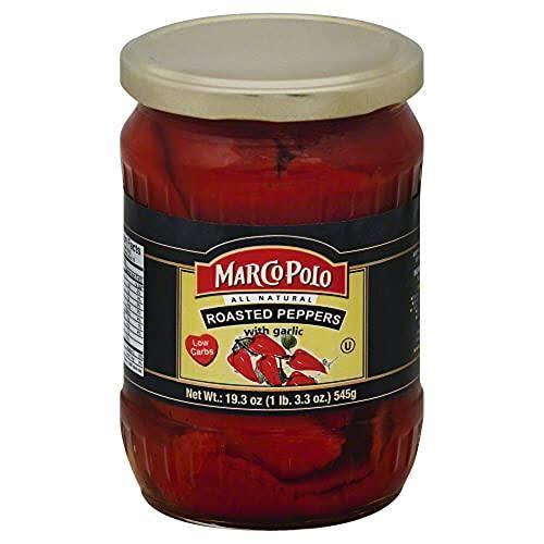 Marco Polo Roasted Peppers With Garlic - 545g
