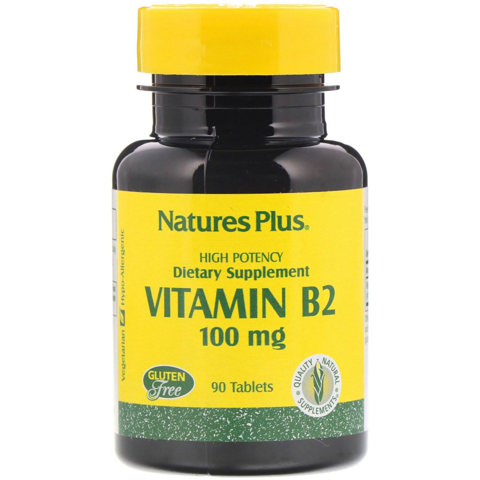 Nature's Plus B-2 Supplement - 100mg, 90 Tablets