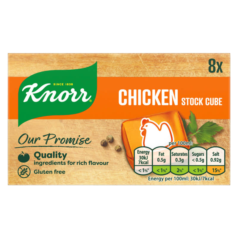 Knorr Stock Cubes - Chicken, 10g, 8ct