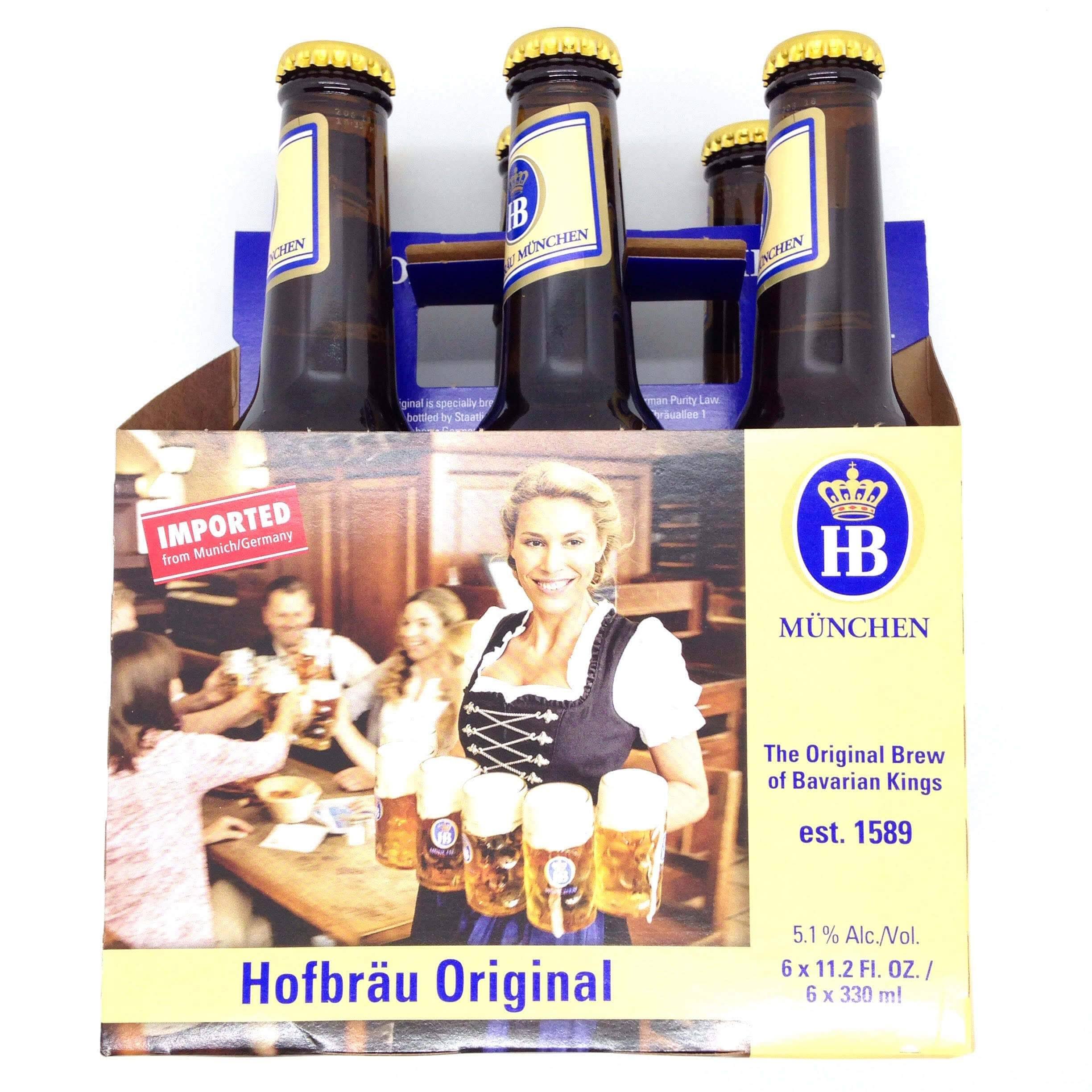Hofbrau Munchen Beer, Hofbrau Original - 6 pack, 11.2 fl oz bottles