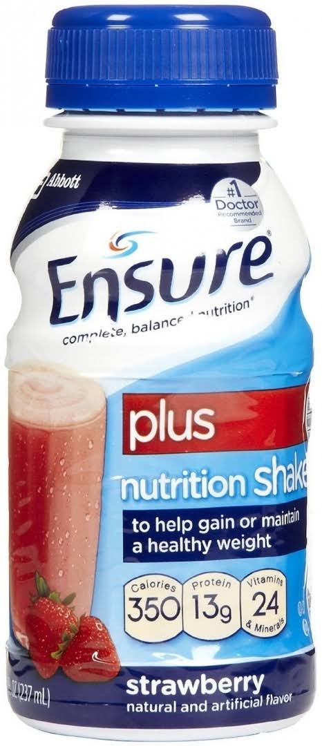 Ensure Plus Strawberry Nutrition Shake - 237ml