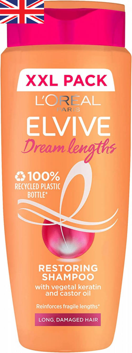 Elvive Haircare L'Oreal Dream Lengths Long Hair Shampoo, 700 ml