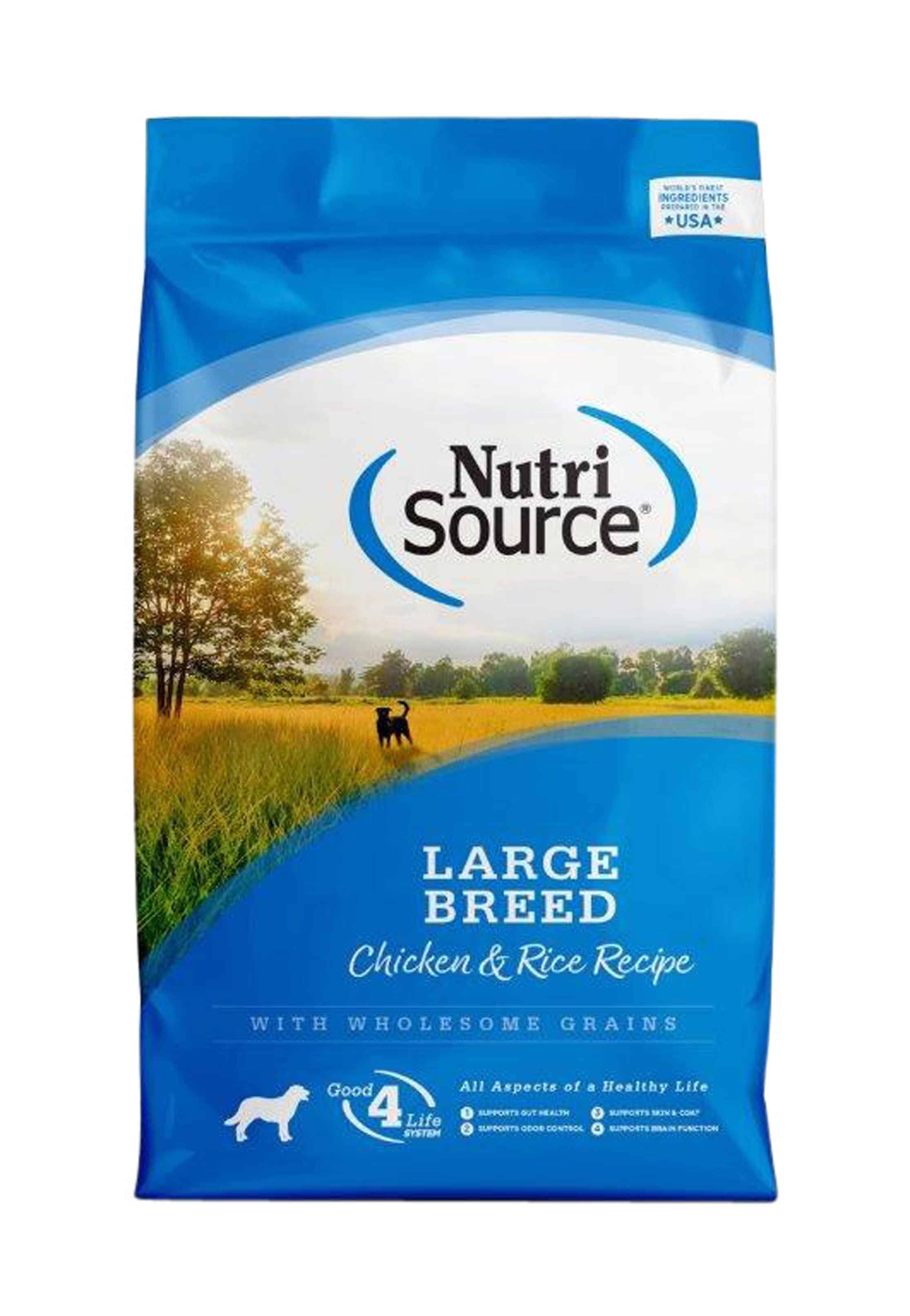 Nutrisource Chicken & Rice Large Breed Dry Dog Food 30 LB