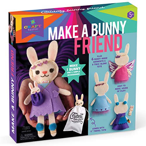 Craft-tastic Make a Bunny Friend Craft Kit Learn to Make 1 Easy-to-S