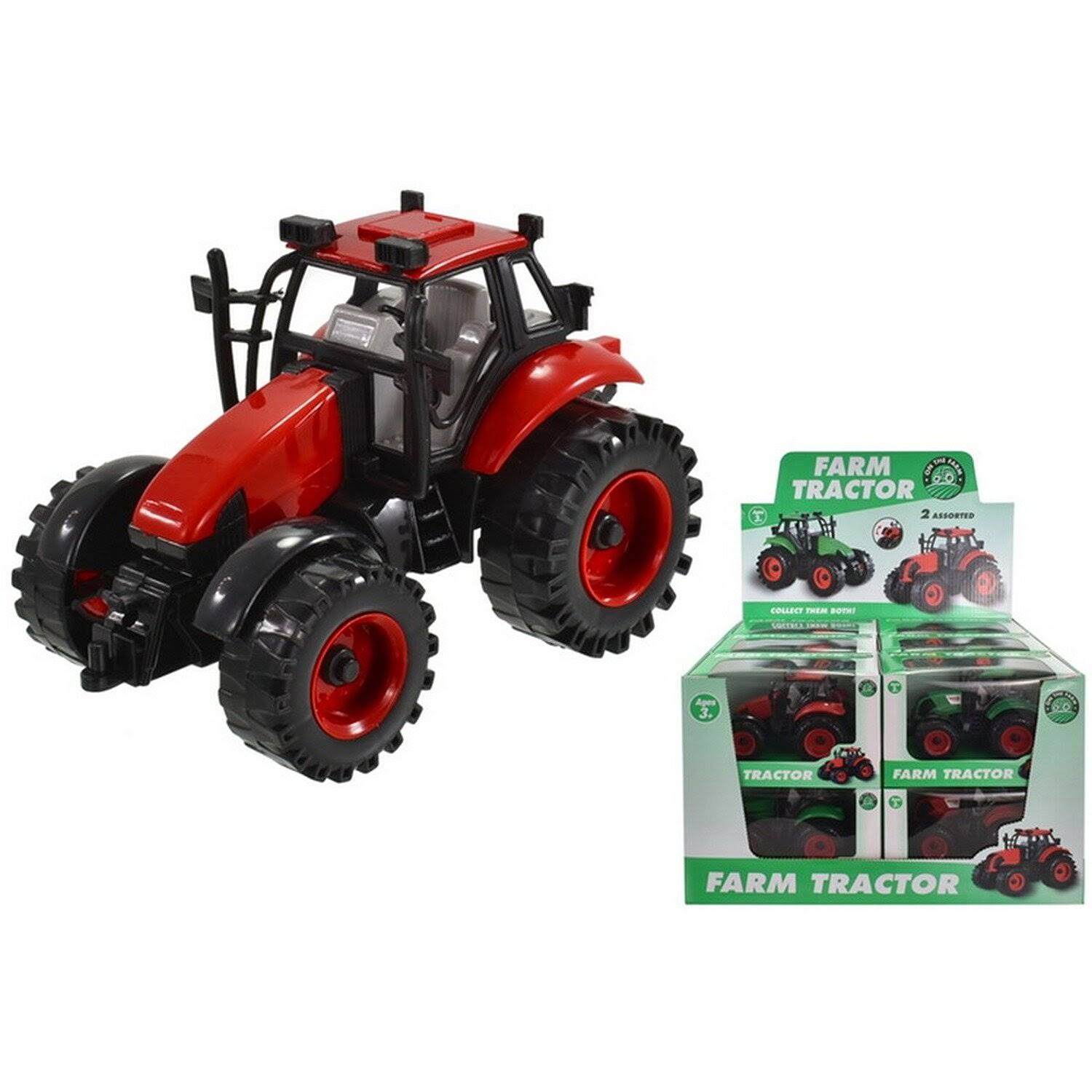 On The Farm Farm Plastic Tractor - Red