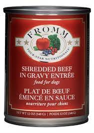 Fromm Four-Star Shredded Beef in Gravy Entree Canned Dog Food