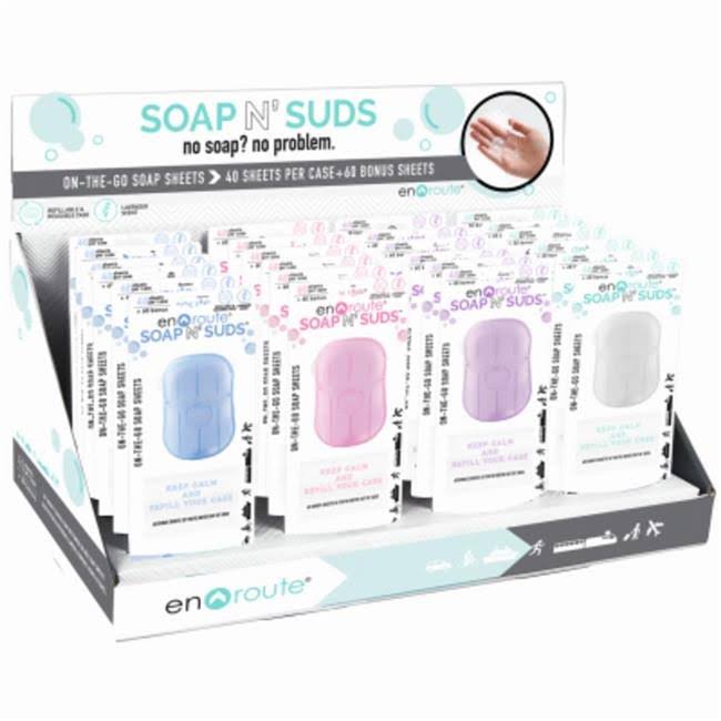 D.m. Merchandising 270237 Soap On The Go Sheets - Pack Of 24 Dm Merchandising Multicolor