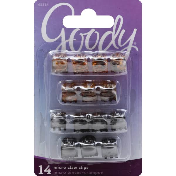 Goody 41314 Mini Claw Clips - 14 Pieces